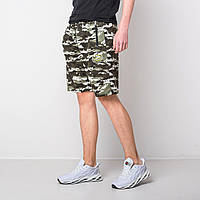 Чоловічі трикотажні шорти, камуфляж кольору хакі
