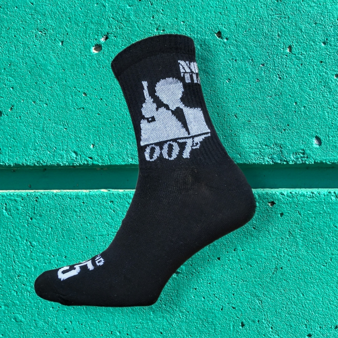 Шкарпетки з принтом джеймс бонд 007 чорні