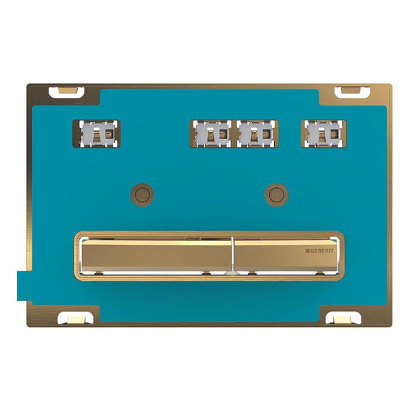 Змивна клавіша Geberit Sigma 50 для подвійного змиву колір латунь / під заповнення матеріалом замовника