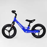 Ультралегкий велобег для детей от 2-х лет с регулируемым сиденьем, большими колесами Corso 39182, синий, фото 3