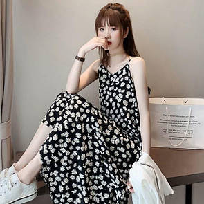 Літній сарафан в квітковий принт вільного крою довжиною міді (р. 42-44) 83032467