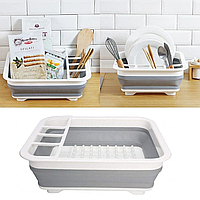 Розкладна сушарка для посуду KitchenCraft силіконова