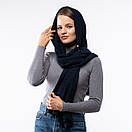 Шарф бавовняний  180х70см Синій, фото 3