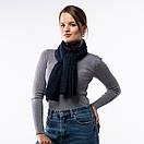 Шарф бавовняний  180х70см Синій, фото 2