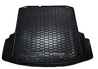 Полиуретановый коврик в багажник Volkswagen Jetta (Фольксваген Джетта 6) VI MID (с "ушами") c 2010-