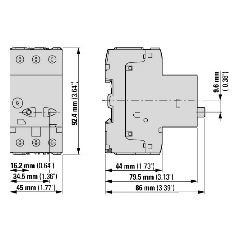 Автоматический выключатель защиты двигателя Eaton PKZM01-4 (278482) - фото 2 - id-p1411719177