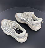 Жіночі кросівки Adidas Ozweego весна-осінь демісезонні рефлективні бежеві. Фото в живу. топ, фото 3