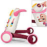 Дитячі ходунки-каталка 2 в 1 з музичними ефектами  Baby Walker K1 рожеві, фото 2