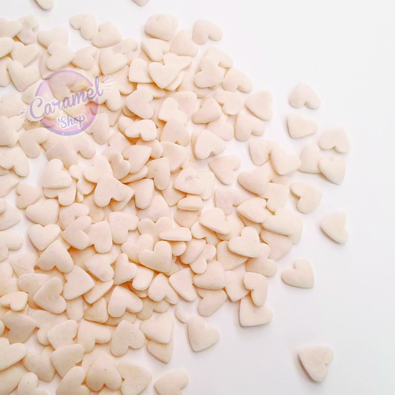 Посипка кондитерська Сердечка, Білі, фото 1