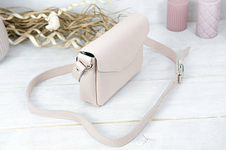 Жіноча сумка Лілу з натуральної шкіри колір Пудра, фото 3