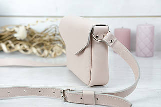 Жіноча сумка Лілу з натуральної шкіри колір Пудра, фото 4