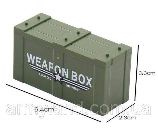 Ящик военный №4 1 шт.  аксессуары для конструктора  Лего, фото 2