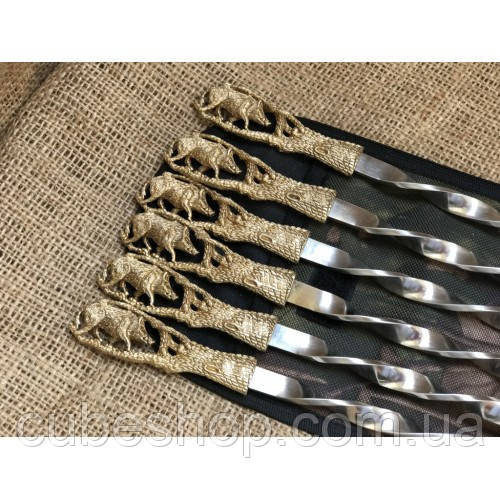 Набір шампурів "Дикий кабан" (в чохлі)