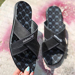 Шльопанці Чоловічі шкіряні спортивні Adidas від виробника 40-45 розмір ,шльопанці чоловічі шкіряні