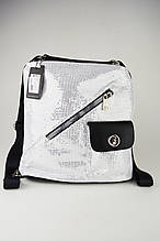 Сумка-рюкзак срібляста VILER 6413