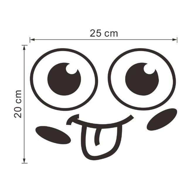 Наклейка на кришку унітазу " смайл", 25*20см
