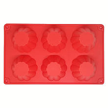 Силіконова форма MagicKitchen №064 для кексів 6 в 1