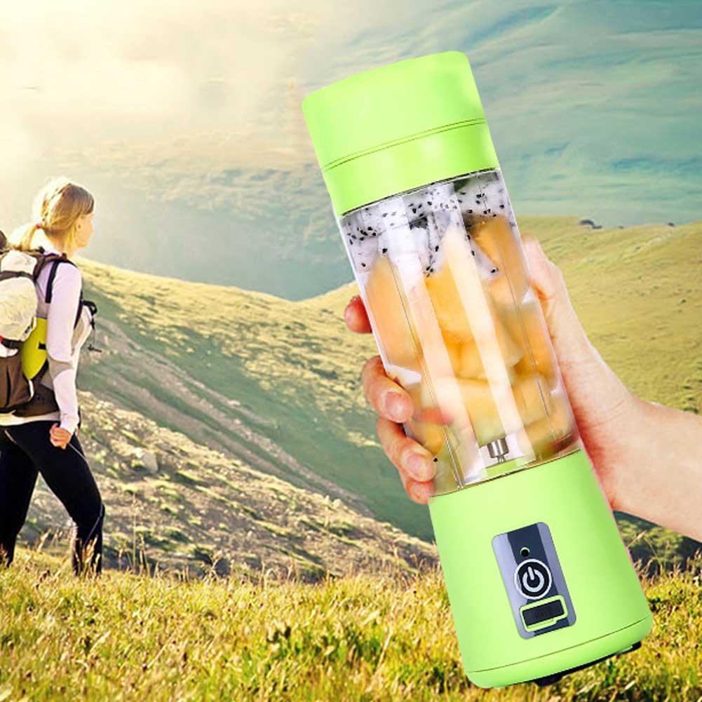 Портативний фітнес блендер USB Smart Juice Cup Fruits 6 ножів green