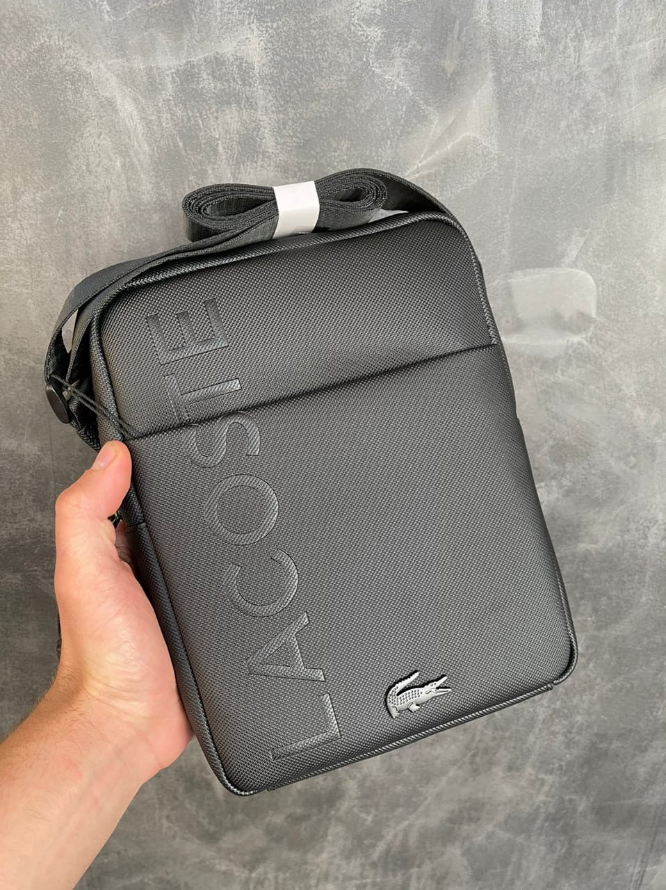Чоловіча Чорна Сумка Месенджер Lacoste