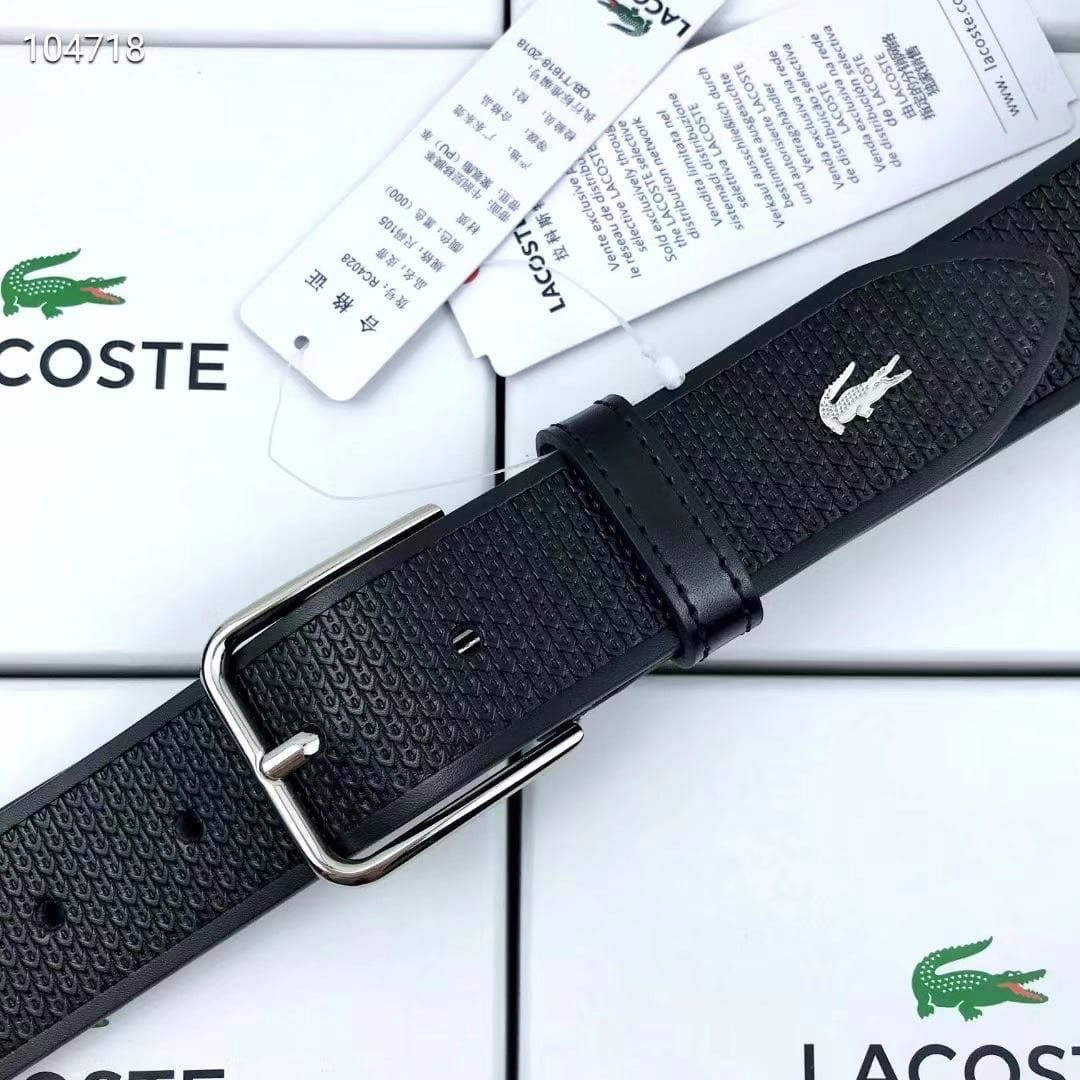 Шкіряний чоловічий Ремінь Lacoste