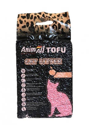 Наповніть туалети для котів AnimAll Tofu Peach з ароматом персика 2.6 кг (6 л), фото 2