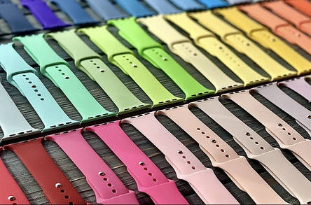 Силіконовий ремінець для смарт годин Apple Watch 42 мм Силіконовий ремінець для Apple Watch, фото 2