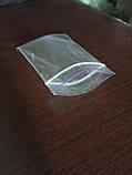 Прозорі пакети для паковання 60/80 мм із замком zip-lock, фото 2