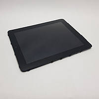С дефектом. Дисплей Apple iPad 1 (A1337) модуль черный Сервисный оригинал с разборки (отколота рамка)