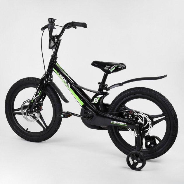 Велосипед детский Corso 18 дюймов черный-салатовый (CRSMG18957) - фото 3 - id-p1412133780