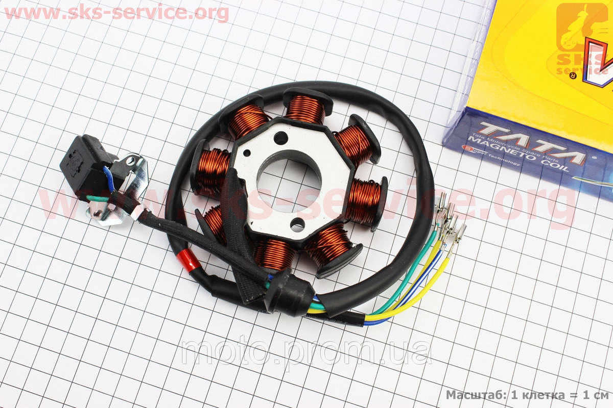 Купить Статор магнето (генератора) (8 катушек "4 провода") СВВ (321951 ...