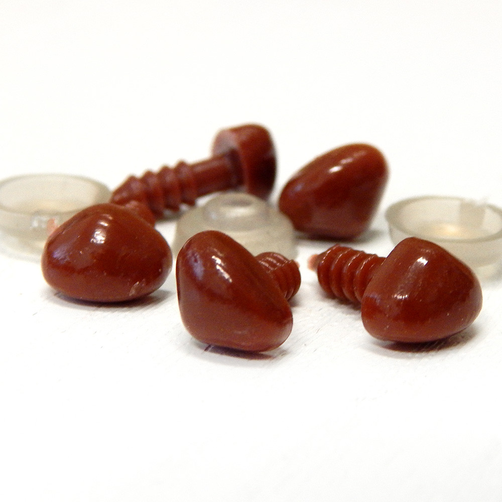 Носик для іграшок 9х7 мм, коричневий