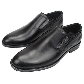 Чорні чоловічі лофери Tapi B-6897 Gzarny