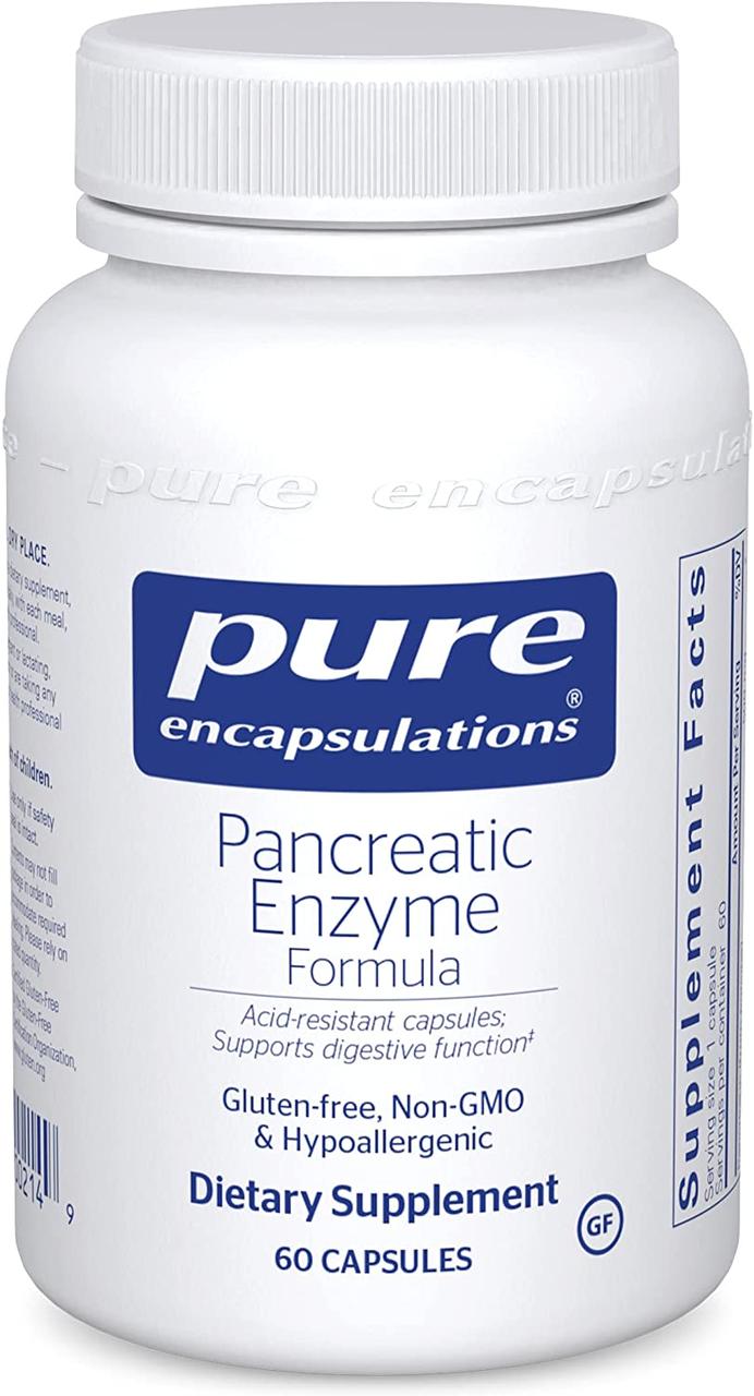 Pure Encapsulations Pancreatic Enzyme Formula / Ферменти для підтримки піджелудкової залози 60 капс
