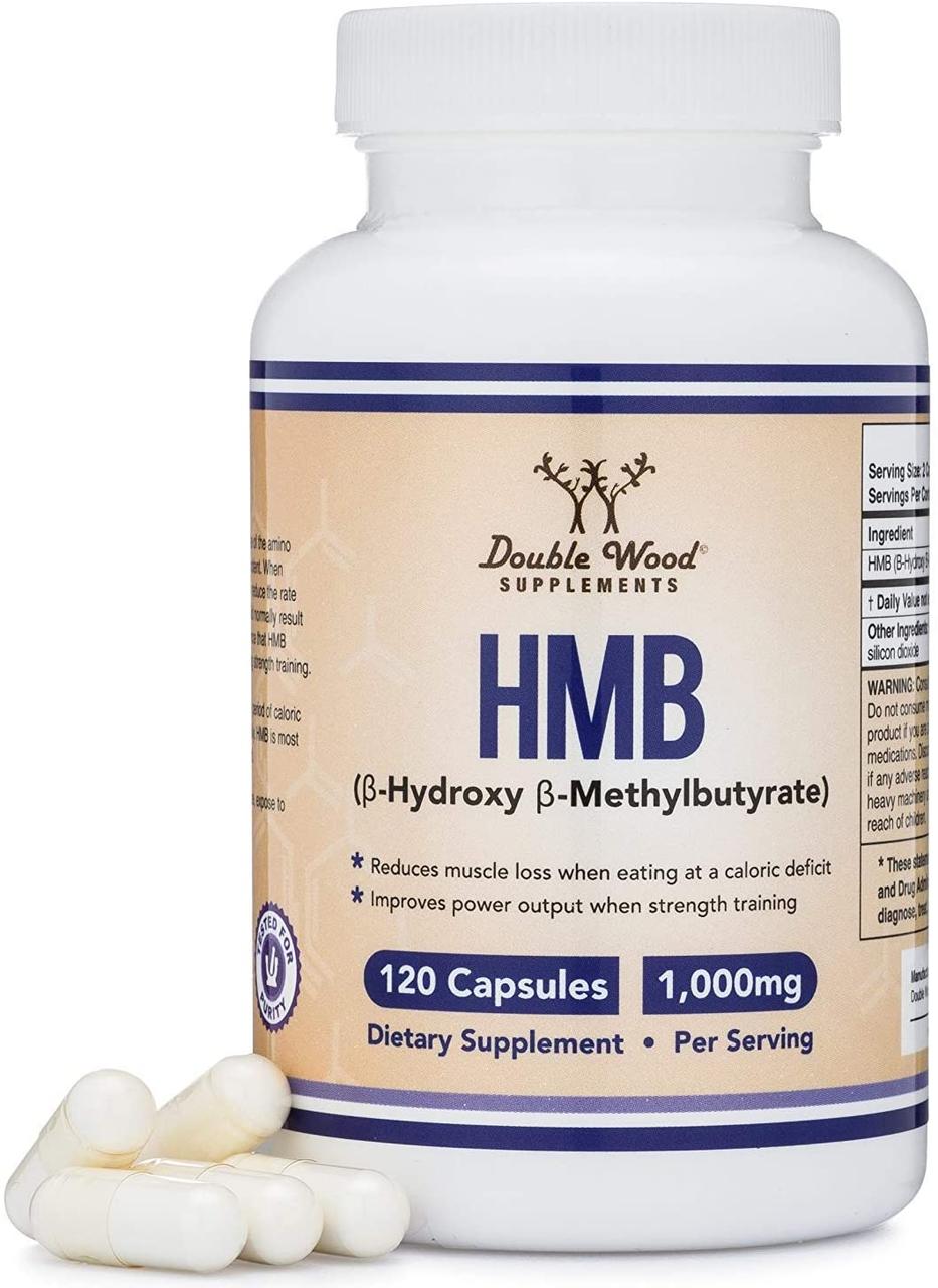 Double Wood HMB / Гідрокси метил масляна кислота для підтримки м'язів 1000 mg 120 капс