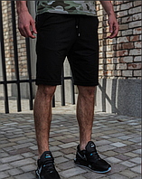 Мужские летние шорты черного цвета (черные) по колено Турция