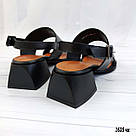 Чорні шкіряні босоніжки на підборах  36 та 38  р-ри, фото 4