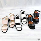 Чорні шкіряні босоніжки на підборах  36 та 38  р-ри, фото 3