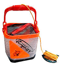 Відро рибальське складане 22*22 см Boya By