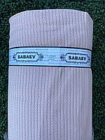 Ткань Пике косичка оптом из Турции -240 ширина плотность 330гр на м2, 30м. рулон -Sabaev