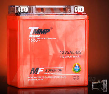 Акумулятор 12v5a.h.125 * 58 * 115mm (розмір ЯВА) GEL TMMP