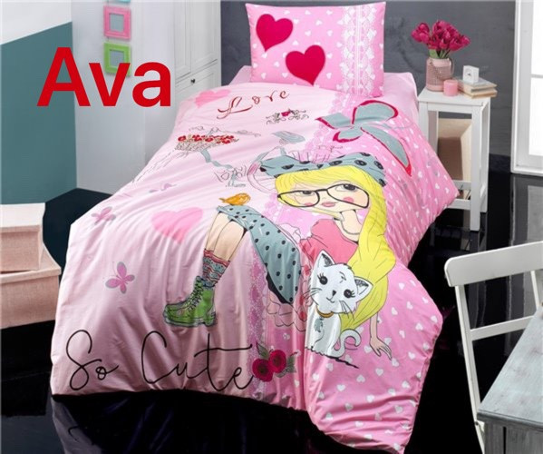 Детское Постельное Белье Ранфорс Altınbasak 3D Ava полуторное, фото 1