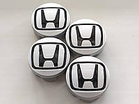 Колпачки заглушки в литые диски Honda 57/55/18 мм. 44732-S5A-0000/44732-S5T-A000 Серебро