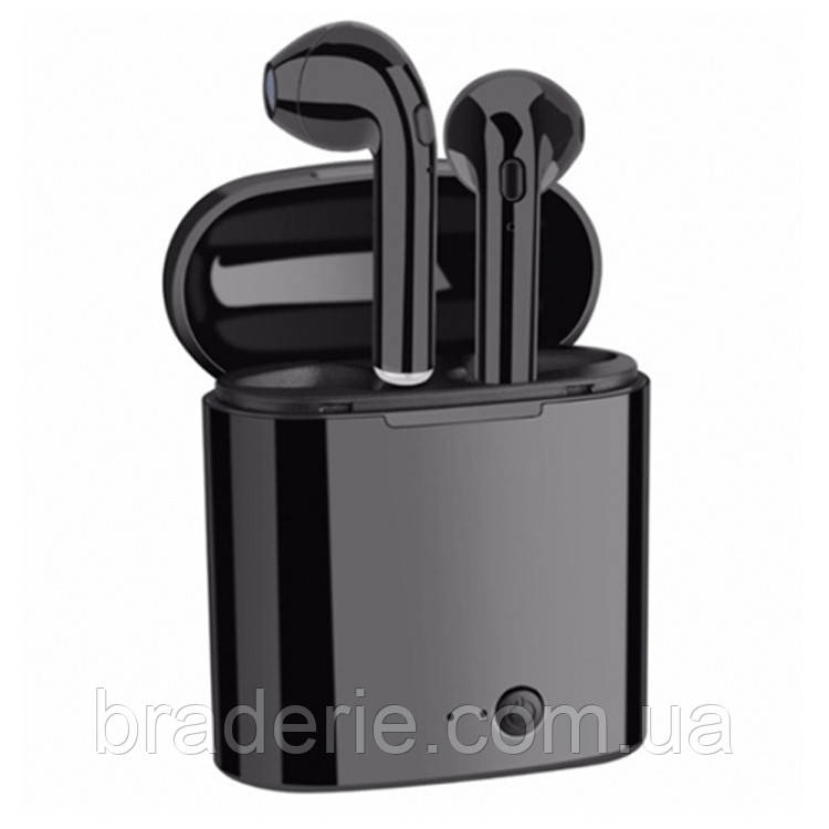 Навушники бездротові i7s mini 5.0 з кейсом, чорні