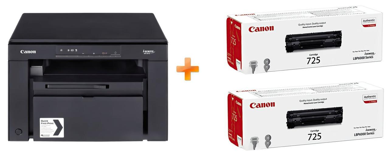 МФУ лазерное Canon i-SENSYS MF3010, (бандл с 2-мя картриджами)
