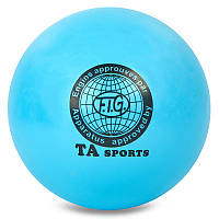 Мяч для гимнастики художественной 20см 400гр TA SPORT BA-GB75, Розовый: Gsport Голубой