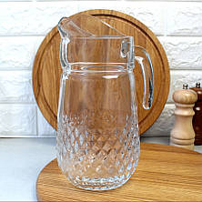 Глечик скляний без кришки Pasabahce "Вальс" 1,25 л (43474), фото 3