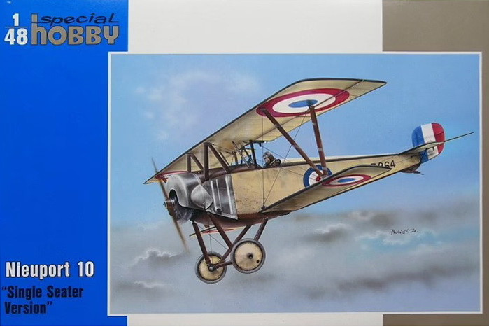 Пластикова модель 1/72 Special hobby 48082 француський винищувач Nieuport 10 "Single Seater Version", фото 1