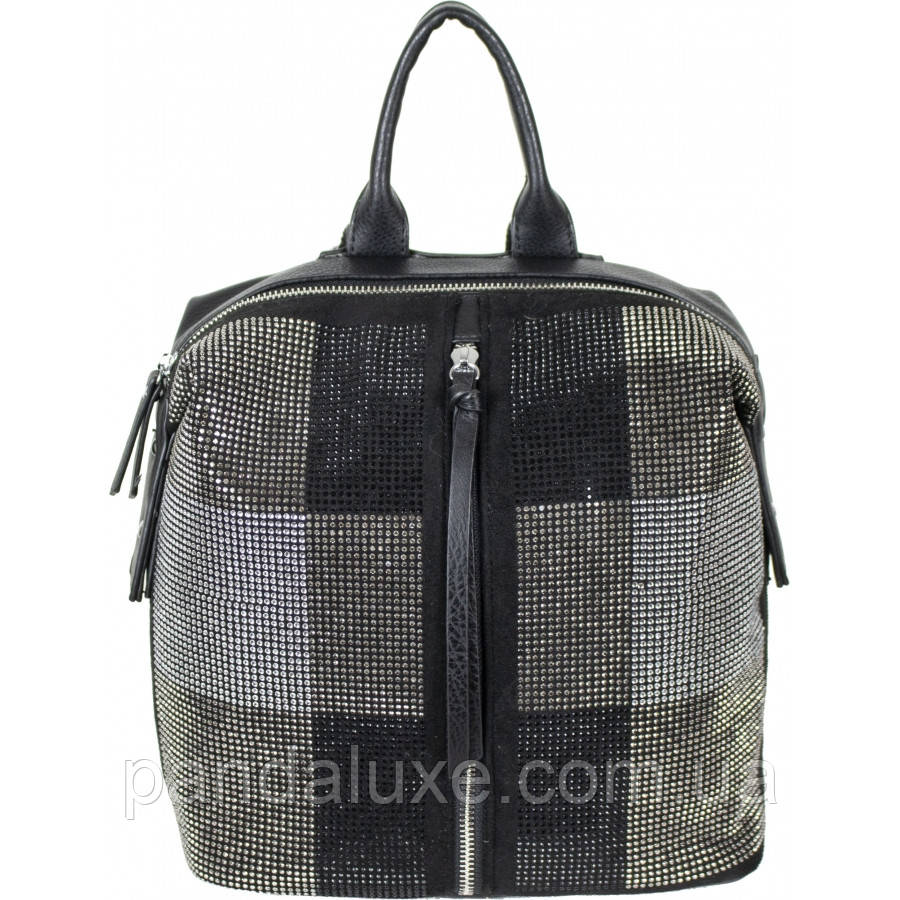 Рюкзак жіночий зі стразами з екошкіри 26х27х13см