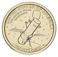 США 1 доллар 2020 UNC P Американские инновации - Космический телескоп «Хаббл» (Мэриленд)
