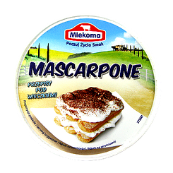 Крем-сир маскарпоне Млекома Mascarpone mlekoma 250g 12шт/ящ (Код: 00-00004197)